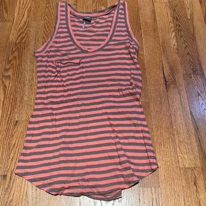 Bobi brown and pink stripe tank size small